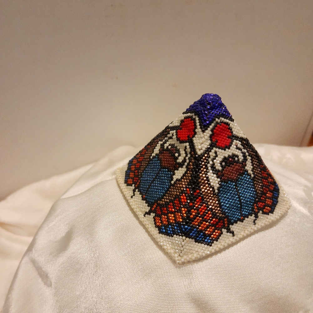Beaded pyramid